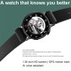 Dt4+ Men Smart Watch Wireless Charging Heart Rate Monitoring Bluetooth Sports Fitness Smartwatch Black Silicone Strap