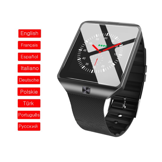 Dz09 High-end Smart Bracelet Bluetooth Positioning Pedometer Anti-lost Wearable Smart Watch black