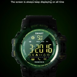 EX16S Waterproof Smart Sport Watch Bluetooth Pedometer Men Wristwatch army green