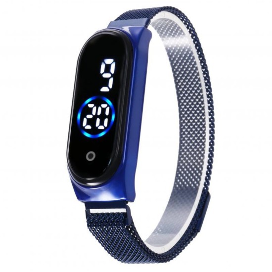 Electronic Watch Magnetic Quartz Waterproof Touch Led Bracelet