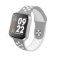 F9 Smart Bracelet Full Color Screen Touch Smartwatch Multiple Motion Patterns Heart Rate Blood Pressure Sleep Monitor  Silver shell gray white belt