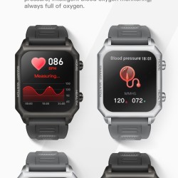 F900 Intelligent  Watch Heart Rate Blood Pressure Blood Oxygen Temperature Monitoring Tools Sport Smartwatch black