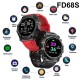 Fd68s Long Standby 1.44 Inch Smart  Bracelet Sports Heart Rate Blood Pressure Monitoring Bracelet Black