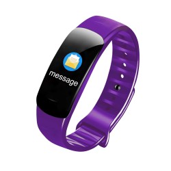 Fitness Bracelet Smart Watch Wristband Pedometer Heart Rate Monitor Activity Tracker smart bracelet purple