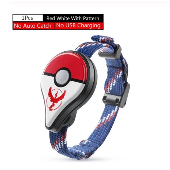 For Pokemon GO Plus Bluetooth Wristband Bracelet Interactive Figure Toys for Nintend Switch Pokemon Go Plus Blue and white manual