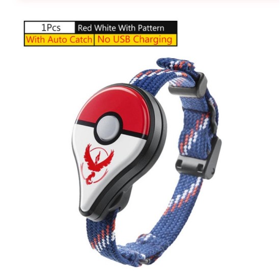 For Pokemon GO Plus Bluetooth Wristband Bracelet Interactive Figure Toys for Nintend Switch Pokemon Go Plus Blue and white manual