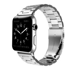 For iWatch Apple Watch Series 4 40mm/44mm Stainless Steel Band Strap Replacement Watch Band Silver_44mm