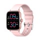 G21 Smart Watch Bluetooth 1.69 Inch Voice Assistant Heart Rate Monitoring Sports Bracelet Pink Silicone Strap