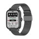 G21 Smart Watch Bluetooth 1.69 Inch Voice Assistant Heart Rate Monitoring Sports Bracelet Silver Silicone Strap