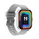 Gt20 Smart Watch 1.69 Inch Full Touch Bluetooth Call Music Watch Health Monitoring Bracelet Black Silicone Strap