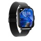 Gt20 Smart Watch 1.69 Inch Full Touch Bluetooth Call Music Watch Health Monitoring Bracelet Black Steel Strap