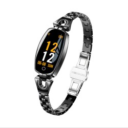 H8 Women Smart Watch Ip67 Waterproof Heart Rate Monitor Bluetooth Sport Fitness Bracelet Ladies Watches Black