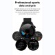 HK3 Pro Men Women Sports Smart Watch Bluetooth-compatible Call Music Heart Rate Monitor Smartwatch black steel belt