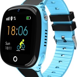 HW11 Smart Watch Kids GPS Bluetooth Pedometer Positioning IP67 Waterproof Watch for Children Safe Smart Wristband Android IOS blue