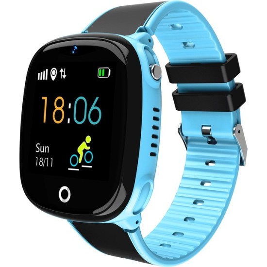 HW11 Smart Watch Kids GPS Bluetooth Pedometer Positioning IP67 Waterproof Watch for Children Safe Smart Wristband Android IOS blue