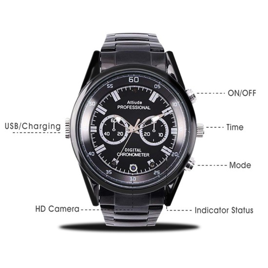 Hd 1080P Mini Camera Watch Motion Detection IR Night Vision Wireless Micro Camcorder T11 32GB