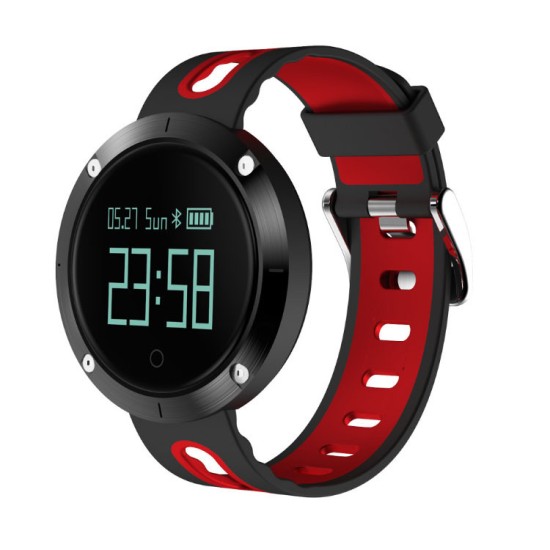 Heart Rate Blood Pressure Bracelet Waterproof Information Massage Reminder Bluetooth Smart Bracelet red