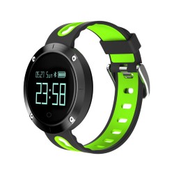 Heart Rate Blood Pressure Bracelet Waterproof Information Massage Reminder Bluetooth Smart Bracelet green