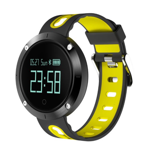 Heart Rate Blood Pressure Bracelet Waterproof Information Massage Reminder Bluetooth Smart Bracelet yellow