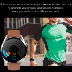 Hk3 Plus Smart Watch 1.36-inch Touch-screen Bluetooth Calls Heart Rate Blood Oxygen Monitor Sports Smartwatch Black