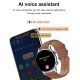 Hk8pro Nfc Smart Watch Synchronized Bluetooth Calling Sports Music Smartwatch Golden Brown Leather Belt