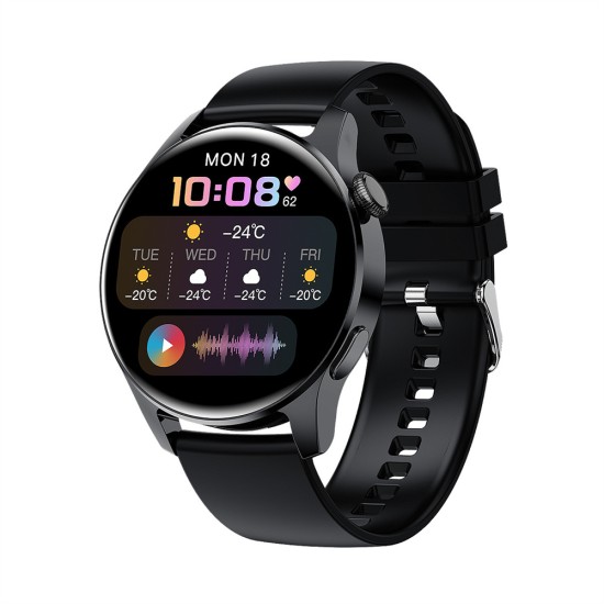 I29 Smart Bracelet Heart Rate Blood Pressure Oxygen Monitor Music Control Bluetooth Call Sports Smartwatch Black