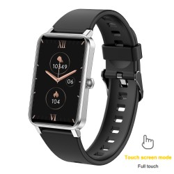 Intelligent  Bracelet Zx18 Sports Multi-function Watch Menstrual Period Reminder Waterproof Ip68 black silver