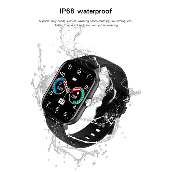 K48 Smart Watch Bluetooth Fitness-tracker Blood Heart Rate Tracker Ip67 Waterproof Smart Watch Black