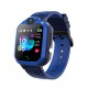 Kids Phone Watch GPS Two-way Positioning 1.44-inch HD Touch-screen Anti-lost Monitor Blue