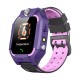 Kids Temperature Detection Smart Bracelet 1.44 Inches Color Touch Screen 400mah Remote Monitoring Intercom Watch purple