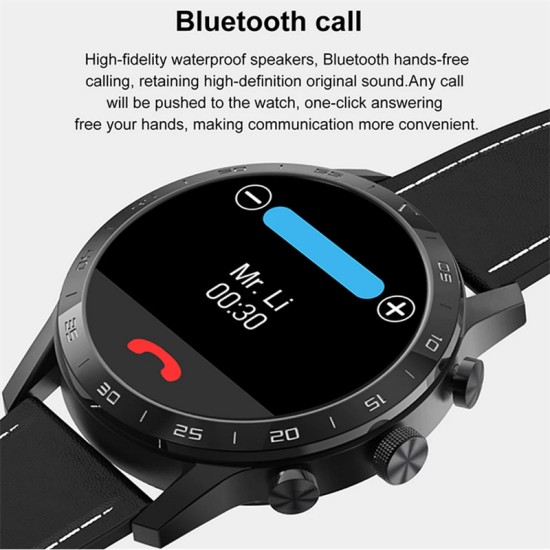 Kk70 HD Men Smart Watch Bluetooth Call Wireless Charger Sports Watch Heart Rate Monitoring Smartwatch Silver Brown Strap