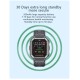 Kr06 Smart Watch 1.8 Inch Screen Bluetooth Call Waterproof Sports Pedometer Heart Rate Monitor Bracelet Green