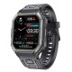 Kr06 Smart Watch 1.8 Inch Screen Bluetooth Call Waterproof Sports Pedometer Heart Rate Monitor Bracelet Black