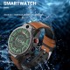 LEMFO Lem14 Smart Watch 4g 5atm Waterproof Android 10 Dual Camera Brown Black