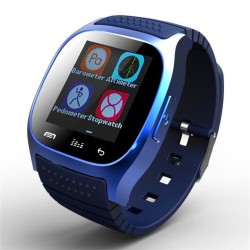 M26 Smart Watch Bluetooth Fitness Tracker Heart Rate Monitor Waterproof Bracelet Blue