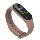 M4s Body Temperature Smart Watch Magnetic Charging Ip67 Waterproof Pedometer Heart Rate Monitor Bracelet Brown