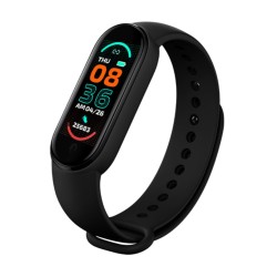 M6 Men Smart Watch Fitpro Bluetooth Heart Rate Monitor Fitness Sports Smartwatch Magnetic Suction Type Black