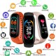 M6 Men Smart Watch Fitpro Bluetooth Heart Rate Monitor Fitness Sports Smartwatch Magnetic Suction Type Pink