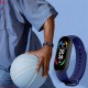 M6 Men Smart Watch Fitpro Version Bluetooth Heart Rate Monitor Camera Smartwatch Blue