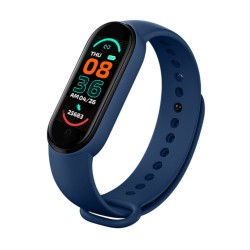 M6 Men Smart Watch Fitpro Version Bluetooth Heart Rate Monitor Camera Smartwatch Blue