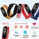 M7 Men Smart Watch Heart Rate Blood Pressure Monitor Waterproof Fitness Sports Bracelet Compatible for Android IOS Red