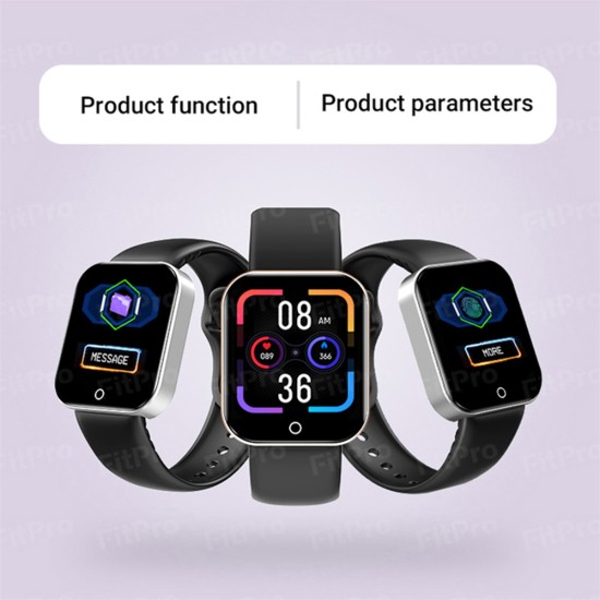 Men Multi Function I7 Smart  Watch Heart Rate Sleep Fintess Tracker Digital Bracelet Compatible For Ios8.0 Android 4.4 Above black