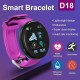 Men Women Intelligent Watch 1.3-inch Tft Color Screen Ip65 Waterproof Sports Fitness Smartwatch Compatible For Android Ios Purple