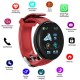 Men Women Intelligent Watch 1.3-inch Tft Color Screen Ip65 Waterproof Sports Fitness Smartwatch Compatible For Android Ios Red