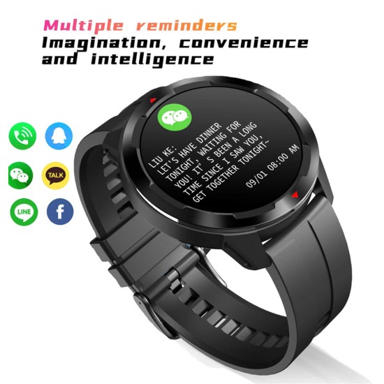 Mt13 Intelligent Watch 1.32 Inch 360x360 Hd Screen Bluetooth-compatible Calling Blood Oxygen Heart Rate Monitoring Waterproof Bracelet White