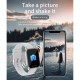 Mt28 Men Women Smart Watch 1.54-inch Large Full Touch-screen Multi-functional Sports Wristwatch Compatible For Ios Android blue_Silicone belt