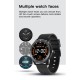 Mx12 Smart Watch Bluetooth Call Music Player Sports Bracelet Keep Health Smart Watch Black dial brown leather belt