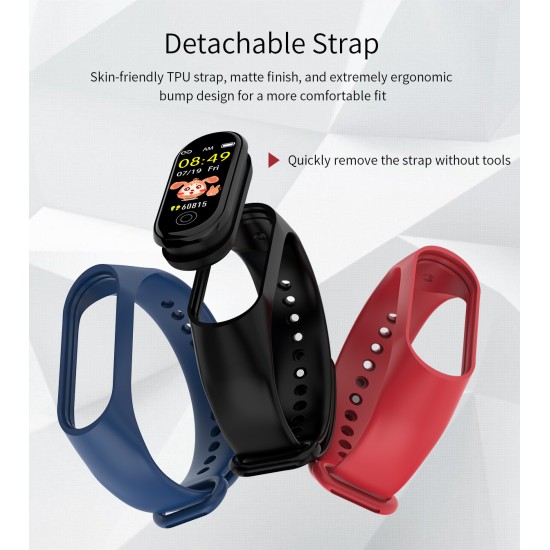 New RD05 Bracelet Smart Watch Fitness Tracking Sports Bracelet Heart Rate Blood Pressure Smart Bracelet Health Monitor red