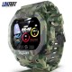 Ocean Smart Watch Men Women Fitness Tracker Blood Pressure Message Push Heart Rate Monitor Clock Smartwatch Green