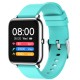 P22 Multi Function Smart  Watch Ip67 Waterproof Sports Fitness Heart Rate Blood Pressure Monitoring Bracelet Health Management Light blue